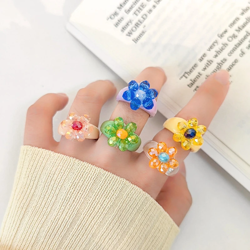 2021 New Transparent Resin Acrylic Colourful Geometric Round Rings For Women Jewelry Party Gifts Vintage Ring Flower Ring
2021 New Transparent Resin Acrylic Colourful Geometric Round Rings For Women Jewelry Party Gifts Vintage Ring Flower Ring