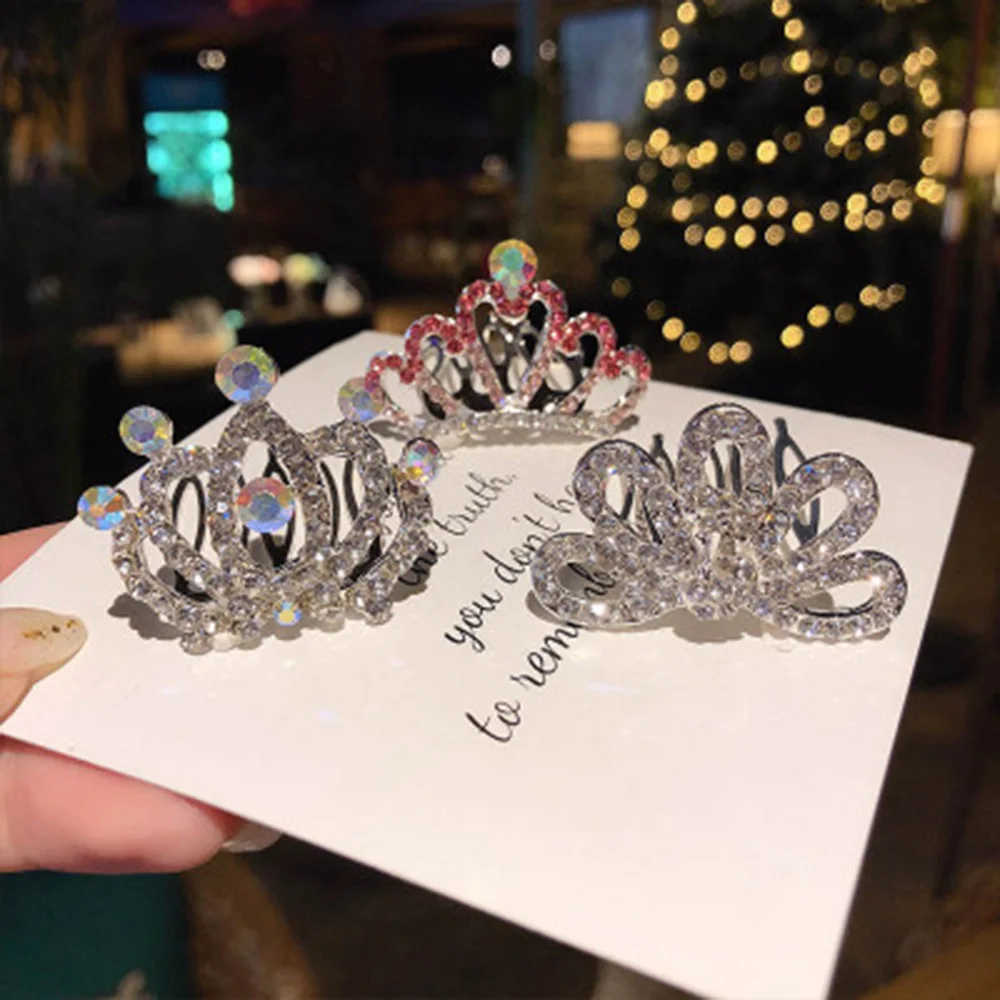 Mini Tiara Hair Clips Crystal Princess Crown Comb Party Costume Accessories For Girls Rhinestones Hair Combs Hairpin Ornaments
Mini Tiara Hair Clips Crystal Princess Crown Comb Party Costume Accessories For Girls Rhinestones Hair Combs Hairpin Ornaments