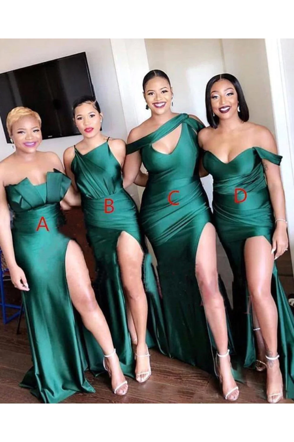 2020 New Style Split Bridesmaid Dresses For Weddings Satin Sleeveless Floor Length Plus Size Formal Maid of Honor
2020 New Style Split Bridesmaid Dresses For Weddings Satin Sleeveless Floor Length Plus Size Formal Maid of Honor