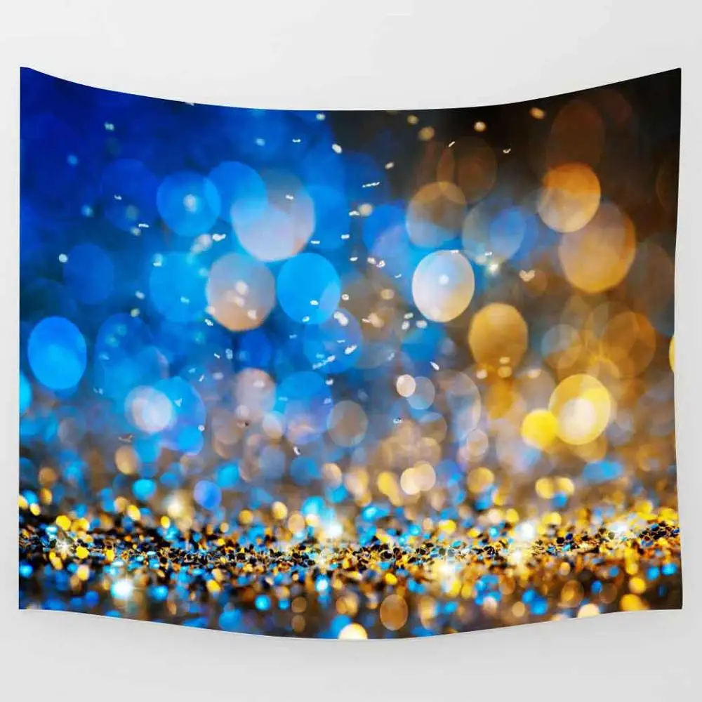 

Happy New Year Tapestry Champagne Christmas Decoration Party Art Wall Hanging Tapestries for Living Room Decor