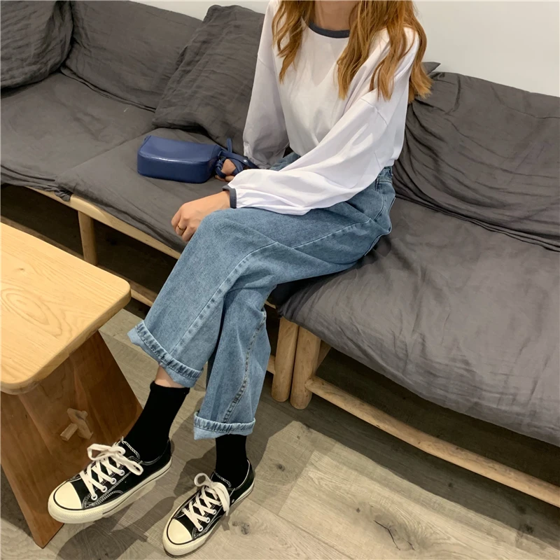 Women jeans sweatpants casual High Waist pocket zipper dropshipping Korean clothes trousers streetwear vintage Straight Pants
Women jeans sweatpants casual High Waist pocket zipper dropshipping Korean clothes trousers streetwear vintage Straight Pants