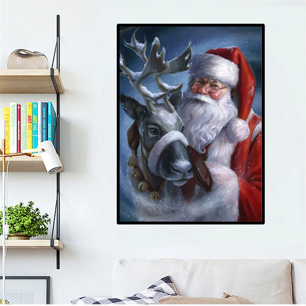 5D DIY Diamond Painting Kits Paint With Diamonds Santa Claus Full Round With AB Drill Mosaic Christmas Deer Handmade Gift Decor
5D DIY Diamond Painting Kits Paint With Diamonds Santa Claus Full Round With AB Drill Mosaic Christmas Deer Handmade Gift Decor