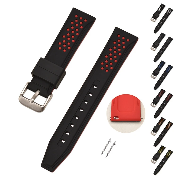 20mm 22mm 24mm 26mm Two-tone Silicone Watch Band Women Men Sport Bracelet Universal Mechanical Strap Soft Rubber Watchbands
20mm 22mm 24mm 26mm Two-tone Silicone Watch Band Women Men Sport Bracelet Universal Mechanical Strap Soft Rubber Watchbands
