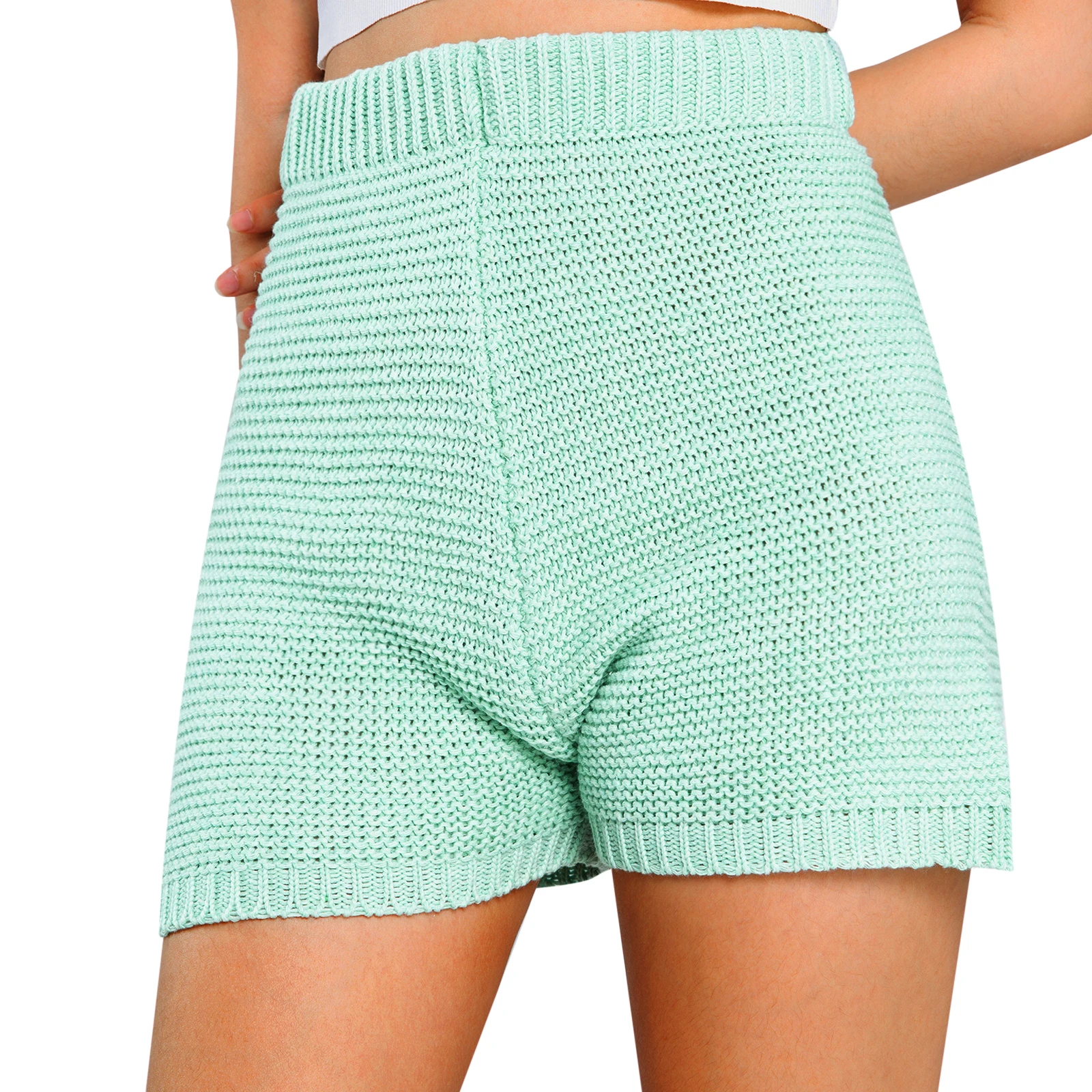 wsevypo Women's High Waist Knitted Shorts Boho Summer Solid Color Beach Shorts Female Slim Elastic Waist Straight-Leg Shorts 
wsevypo Women's High Waist Knitted Shorts Boho Summer Solid Color Beach Shorts Female Slim Elastic Waist Straight-Leg Shorts