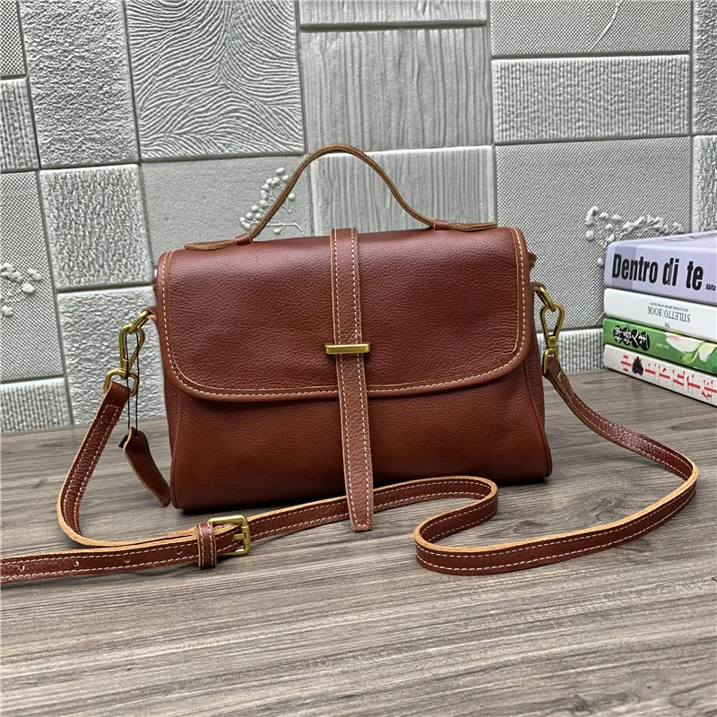 Female Bag Retro Women Leather Handbags High Quality Cowhide One Shoulder Messenger Bag Simple Lady Designer Wallet Top Handbag
Female Bag Retro Women Leather Handbags High Quality Cowhide One Shoulder Messenger Bag Simple Lady Designer Wallet Top Handbag