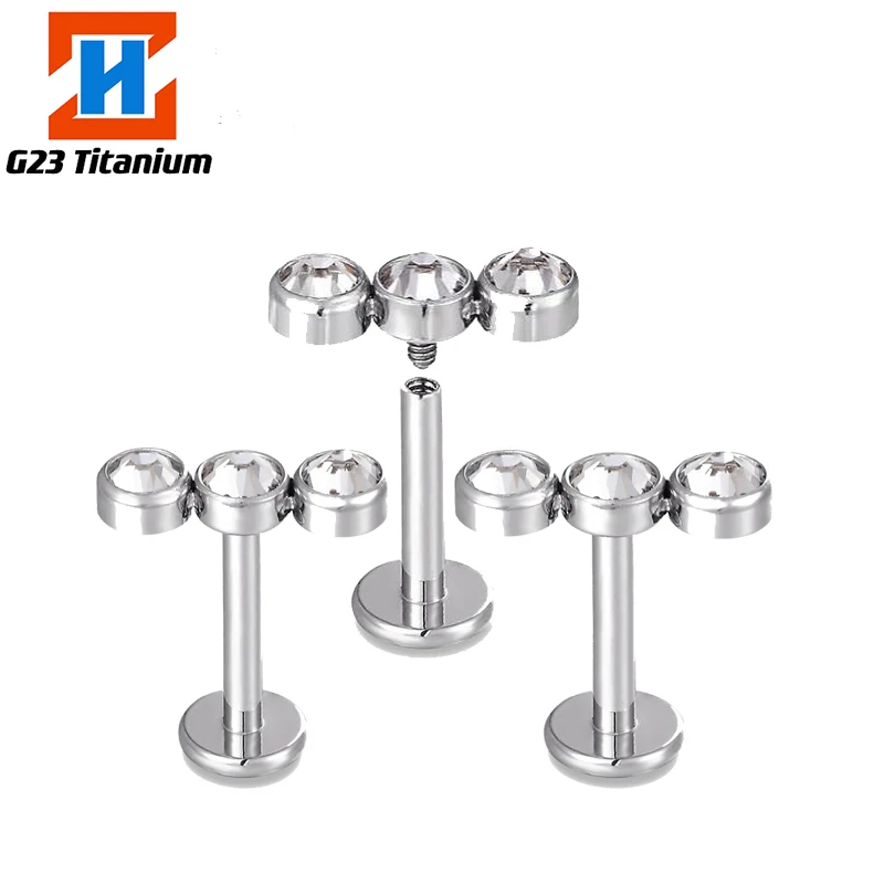 1PC G23 titanium hoop CZ gem nose nail helical ear Tragus cartilage perforated internal thread lip nail women's fashion jewelry
1PC G23 titanium hoop CZ gem nose nail helical ear Tragus cartilage perforated internal thread lip nail women's fashion jewelry
