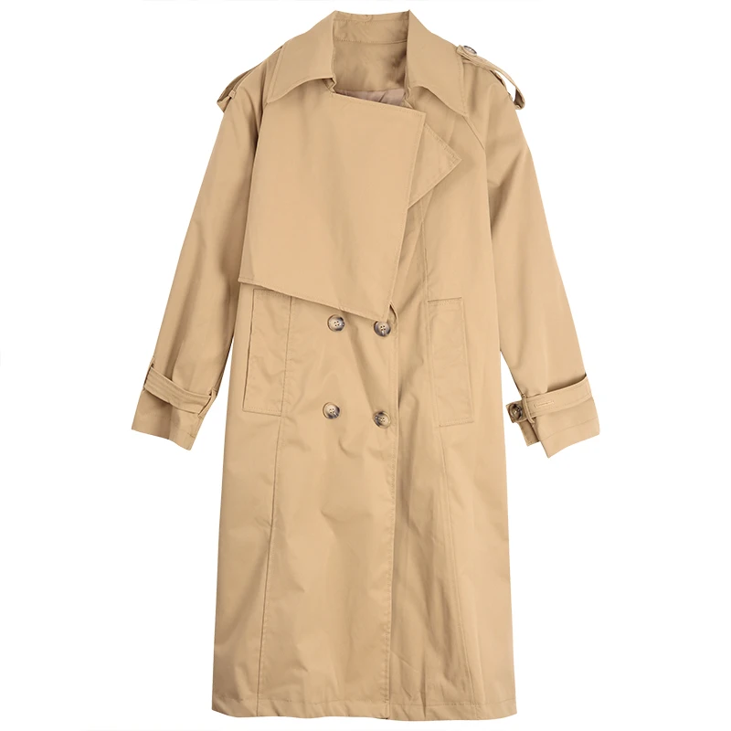 Classical Women Trench Coats Autumn New Solid Loose Turn-Down Collar All Match Long-Sleeved Straight Office Lady Outwear Tops
Classical Women Trench Coats Autumn New Solid Loose Turn-Down Collar All Match Long-Sleeved Straight Office Lady Outwear Tops