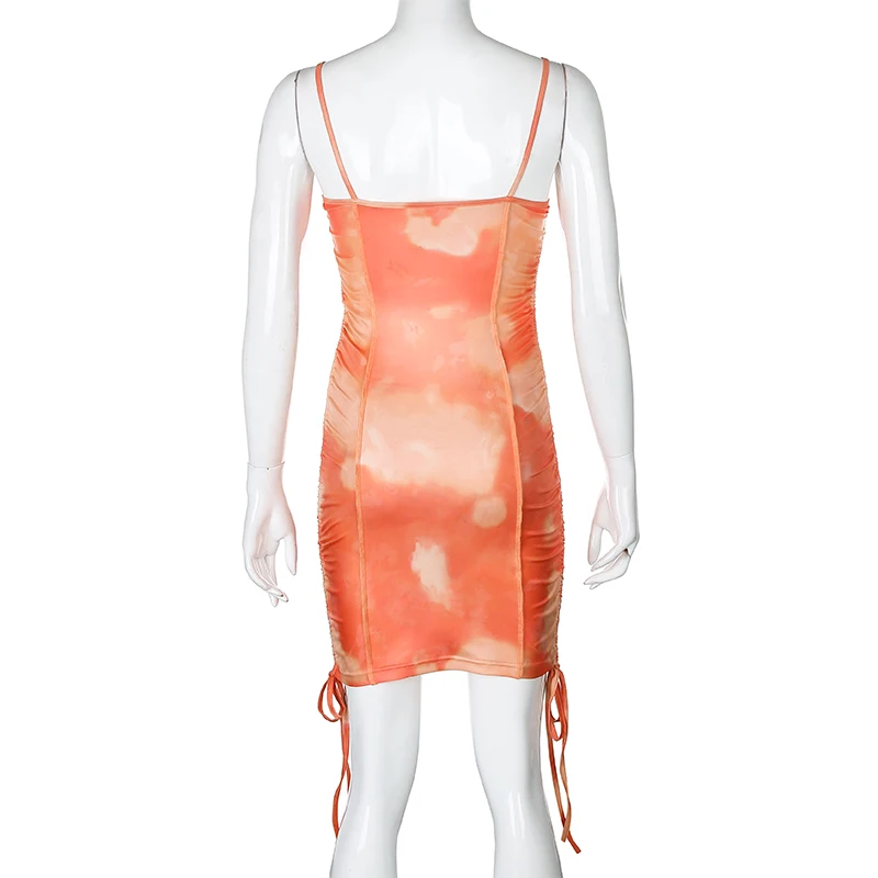 Darlingaga Fashion Tie Dye Print Spaghetti Strap Sexy Dress Patchwork Bodycon Summer Dress Women Club Party Drawstring Sundress
Darlingaga Fashion Tie Dye Print Spaghetti Strap Sexy Dress Patchwork Bodycon Summer Dress Women Club Party Drawstring Sundress
