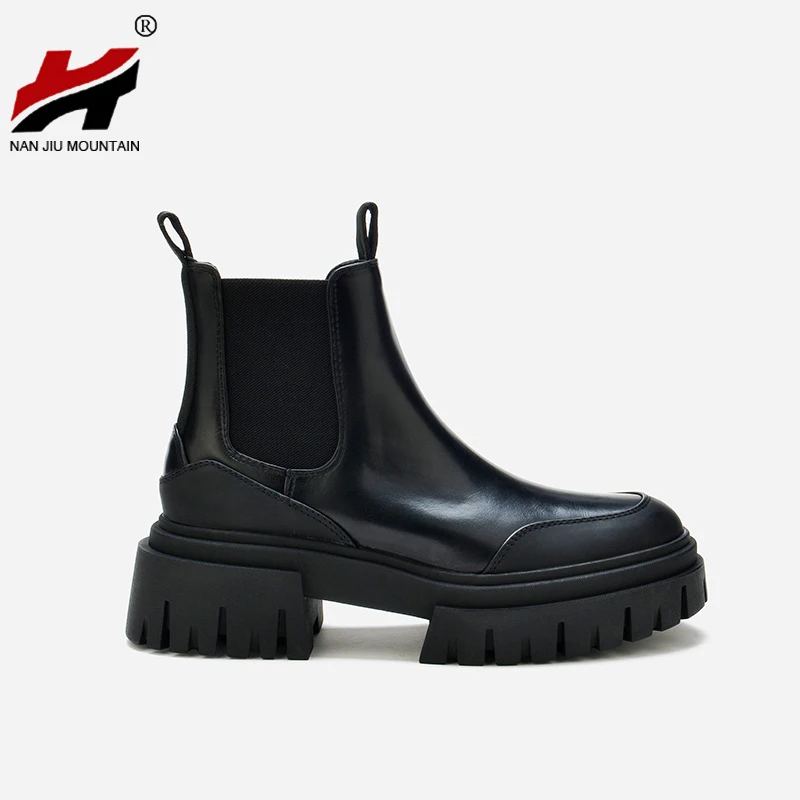 2021 Women Boots Splicing Leather Boots Ankle Boots Black Round Head Platform Shoes Casual Shoes Woman Autumn And Winter
2021 Women Boots Splicing Leather Boots Ankle Boots Black Round Head Platform Shoes Casual Shoes Woman Autumn And Winter