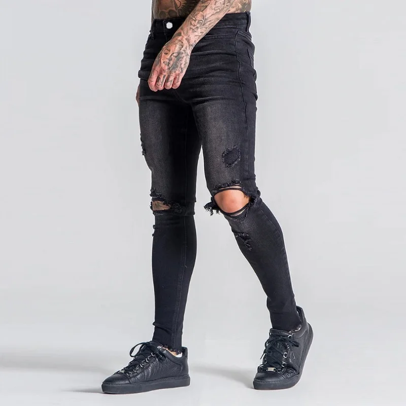 Men's Ripped Elastic Small Feet Jeans New Golden Classic Black Ripped Jeans Pantalones De Hombre De Moda 2020 Skinny Jeans Men
Men's Ripped Elastic Small Feet Jeans New Golden Classic Black Ripped Jeans Pantalones De Hombre De Moda 2020 Skinny Jeans Men