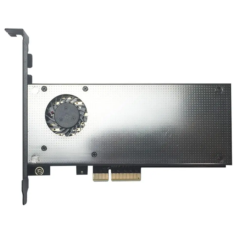 Адаптер PCIE 2 в 1, с защитной крышкой EMI и вентилятором для M.2 PCIE SSD (Key-M) и M.2 SATA SSD (Key B/B + M)
Адаптер PCIE 2 в 1, с защитной крышкой EMI и вентилятором для M.2 PCIE SSD (Key-M) и M.2 SATA SSD (Key B/B + M)