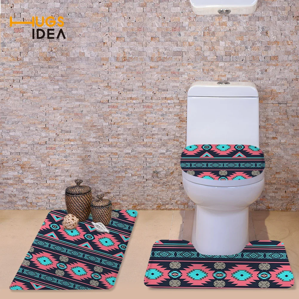 HUGSIDEA Toilet Seat Covers Warm Washroom Beautiful Graphics Stitching Brand Design 3pcs Set Bath Mats Bathroom Carpet Hot Sell
HUGSIDEA Toilet Seat Covers Warm Washroom Beautiful Graphics Stitching Brand Design 3pcs Set Bath Mats Bathroom Carpet Hot Sell
