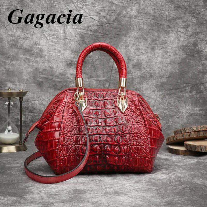 GAGACIA Women Genuine Leather Top-handle Bags For Women Vintage Luxury Tote Bag Ladies Hand Paint Alligator Shoulder Bags Retro
GAGACIA Women Genuine Leather Top-handle Bags For Women Vintage Luxury Tote Bag Ladies Hand Paint Alligator Shoulder Bags Retro