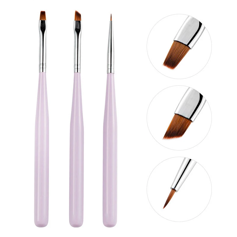 3Pcs/Set Light Pink UV Gel Polish Painting Drawing Liner Brush Dotting Pen Nail Art Rhinestone Decoration Manicure Tools
3Pcs/Set Light Pink UV Gel Polish Painting Drawing Liner Brush Dotting Pen Nail Art Rhinestone Decoration Manicure Tools