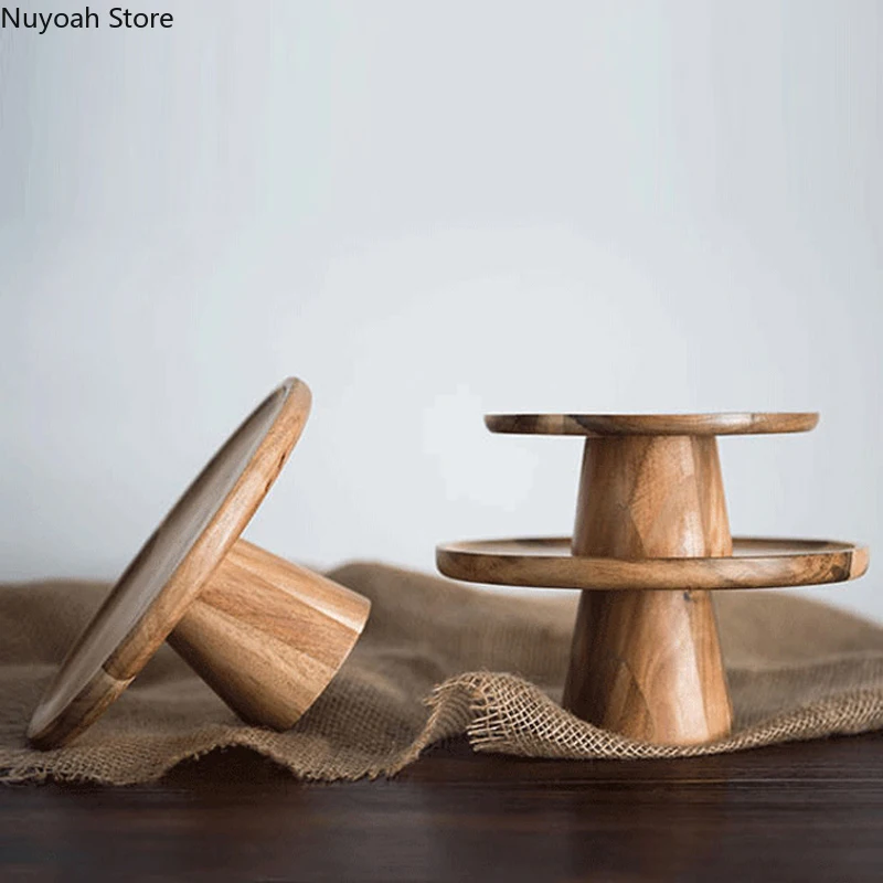 Household Round Solid Wooden Tray Fruit Snack Sushi High-footed Cake Plate Wooden Tray Kitchen Tool Living Room Display Plate
Household Round Solid Wooden Tray Fruit Snack Sushi High-footed Cake Plate Wooden Tray Kitchen Tool Living Room Display Plate