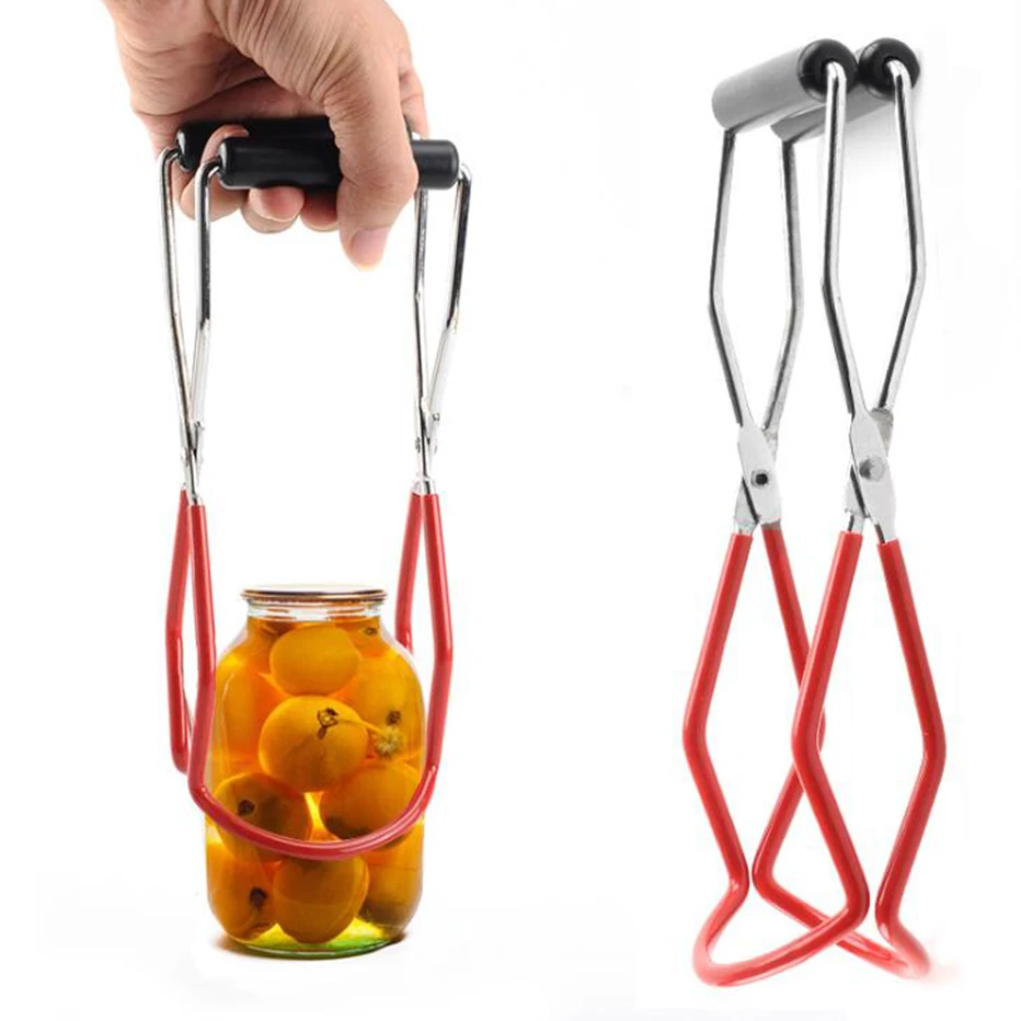 Canning Jar Lifter with Grip Handle Stainless Steel Can Lifter Tongs Clip Heat Resistance Anti-clip Mason Jar Glass Tongs
Canning Jar Lifter with Grip Handle Stainless Steel Can Lifter Tongs Clip Heat Resistance Anti-clip Mason Jar Glass Tongs