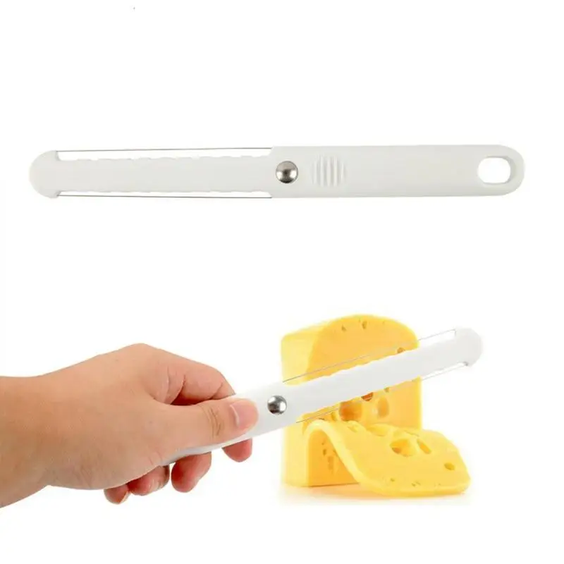 White Cheese Butter Slicer Soft Plastic Handle Foie Gras Sharp Knife Pizza Divider Cutting Tool
White Cheese Butter Slicer Soft Plastic Handle Foie Gras Sharp Knife Pizza Divider Cutting Tool