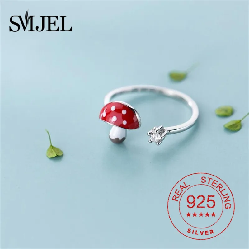 925 Sterling Silver Enamel Mushroom Finger Rings for Women CZ Wedding Engagement Ring Jewelry Girls 2021 New Gifts
925 Sterling Silver Enamel Mushroom Finger Rings for Women CZ Wedding Engagement Ring Jewelry Girls 2021 New Gifts