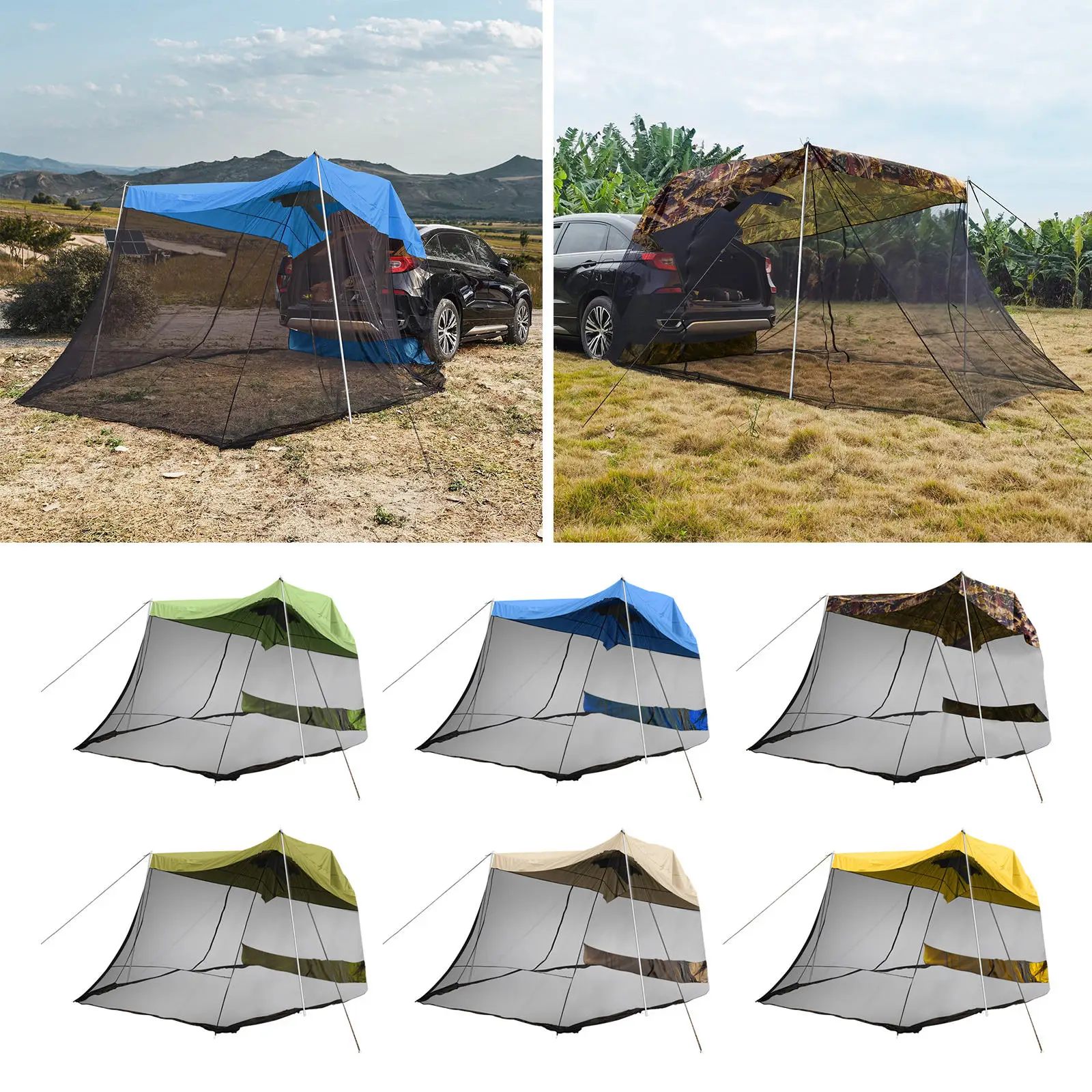 Portable Extension Tent Waterproof Awning for SUV 3-4 Person Camping Outdoor Sun Shelter UV Protection Canopy
Portable Extension Tent Waterproof Awning for SUV 3-4 Person Camping Outdoor Sun Shelter UV Protection Canopy