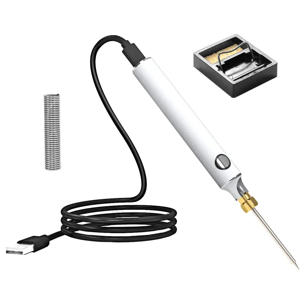 New Soldering Iron Kit USB Welding Tool 5V 8W Electric Adjustable with Solder Wire Cable for Repaired Usages Welding Equipment
New Soldering Iron Kit USB Welding Tool 5V 8W Electric Adjustable with Solder Wire Cable for Repaired Usages Welding Equipment