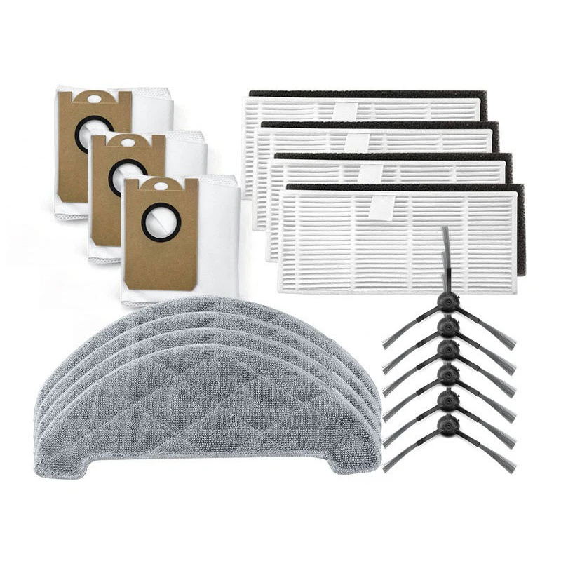 HEPA Filter Side Brush Mop Cloth Dust Bag For Proscenic M7 MAX/M7 PRO Robot Vacuum Cleaner Accessories
HEPA Filter Side Brush Mop Cloth Dust Bag For Proscenic M7 MAX/M7 PRO Robot Vacuum Cleaner Accessories