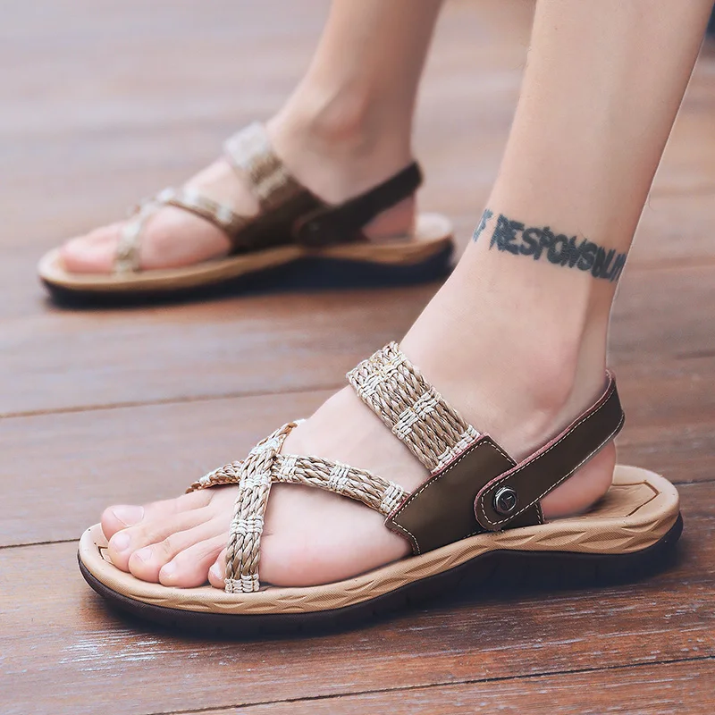 Beach Casual Men's Sandal Shoes Men Casual Shoes Genuine Leather Fashion Men Adult Brand Outdoor Breathable Light High Quality
Beach Casual Men's Sandal Shoes Men Casual Shoes Genuine Leather Fashion Men Adult Brand Outdoor Breathable Light High Quality