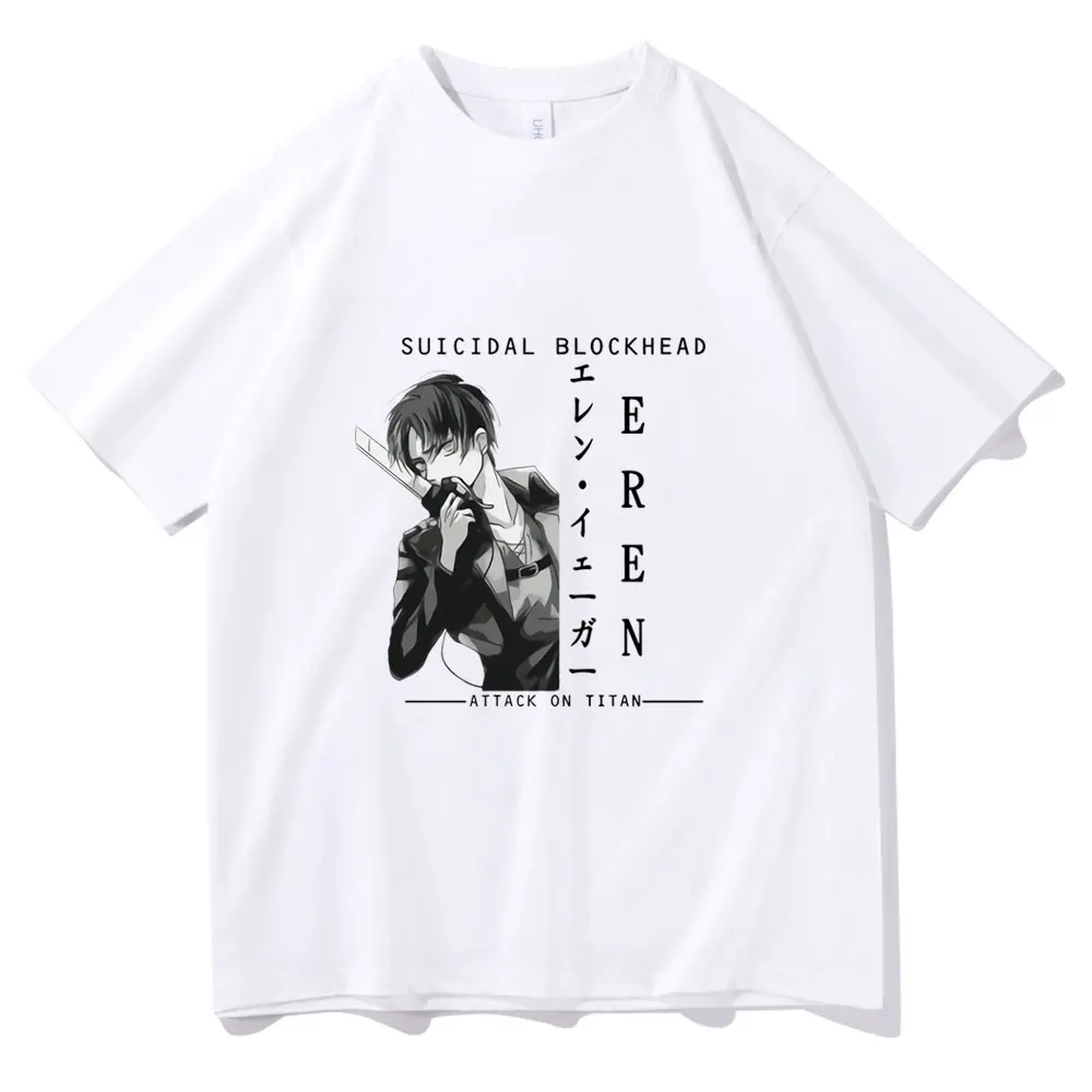 Japan Anime Attack on Titan Short Sleeve Funny Cute Eren Jager Print Tshirt Sandy Beach Men Women Korea Fashion Trend T-shirt
Japan Anime Attack on Titan Short Sleeve Funny Cute Eren Jager Print Tshirt Sandy Beach Men Women Korea Fashion Trend T-shirt
