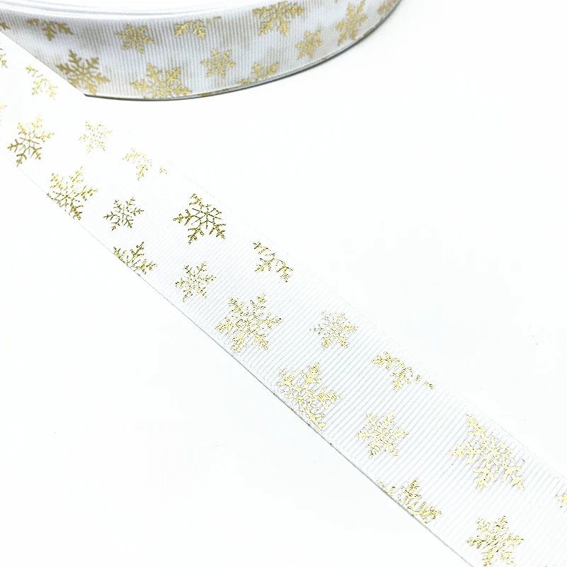 100 yards 25mm Christmas Ribbon Printed Snowflake Grosgrain Ribbon for Gift Wrapping Wedding Decoration Hair Bows DIY
100 yards 25mm Christmas Ribbon Printed Snowflake Grosgrain Ribbon for Gift Wrapping Wedding Decoration Hair Bows DIY