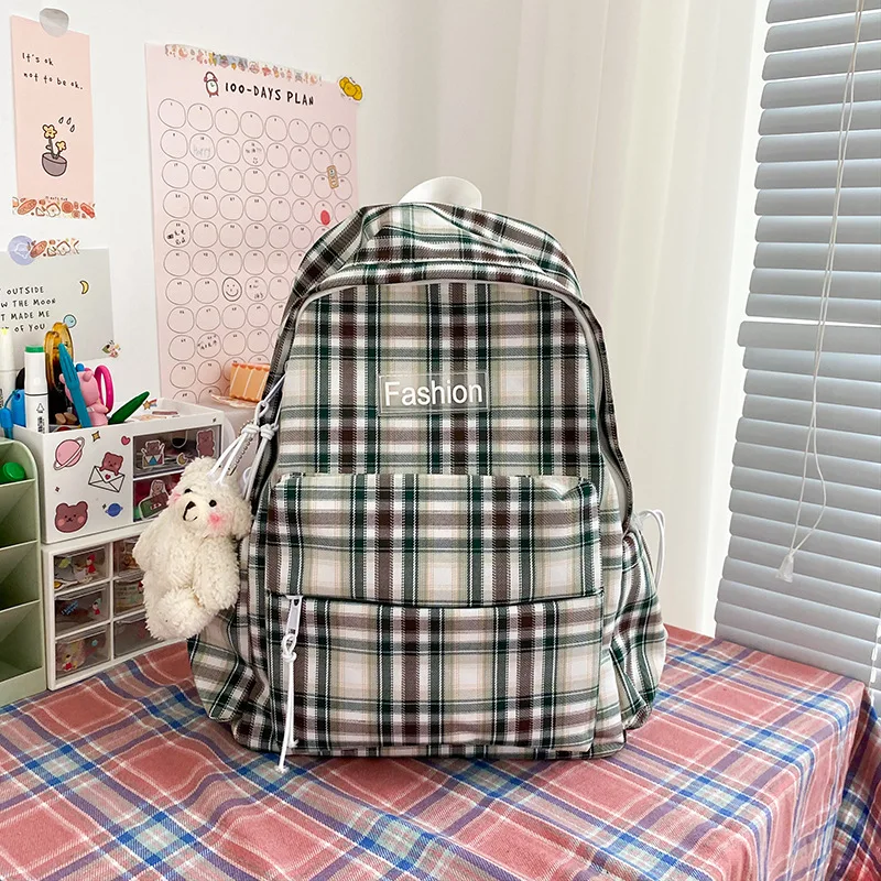 Fashion Striped Canvas Backpack Student School Bag Multi-Pocket Large-Capacity Waterproof Leisure Travel Bags
Fashion Striped Canvas Backpack Student School Bag Multi-Pocket Large-Capacity Waterproof Leisure Travel Bags