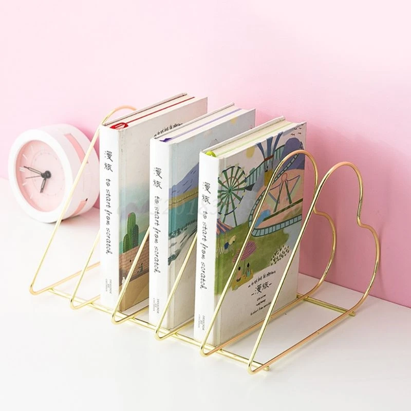 Металлическая книжная полка подставка для книги настольный органайзер