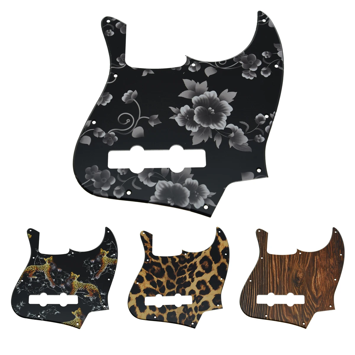 Ohello 10 Hole 4 String Jazz J Bass Pickguard 3D Printed Plastic Standard JB Pickguard with Screws Scrach Plate
Ohello 10 Hole 4 String Jazz J Bass Pickguard 3D Printed Plastic Standard JB Pickguard with Screws Scrach Plate