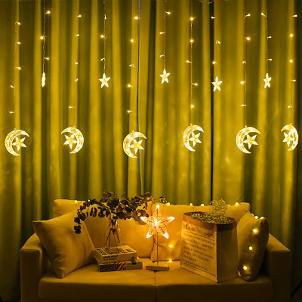 Moon Star Lamp String Fairy String Light Super Bright Romantic EU Plug 220V 8 Modes Party Decoration Wedding Neon Lantern
Moon Star Lamp String Fairy String Light Super Bright Romantic EU Plug 220V 8 Modes Party Decoration Wedding Neon Lantern