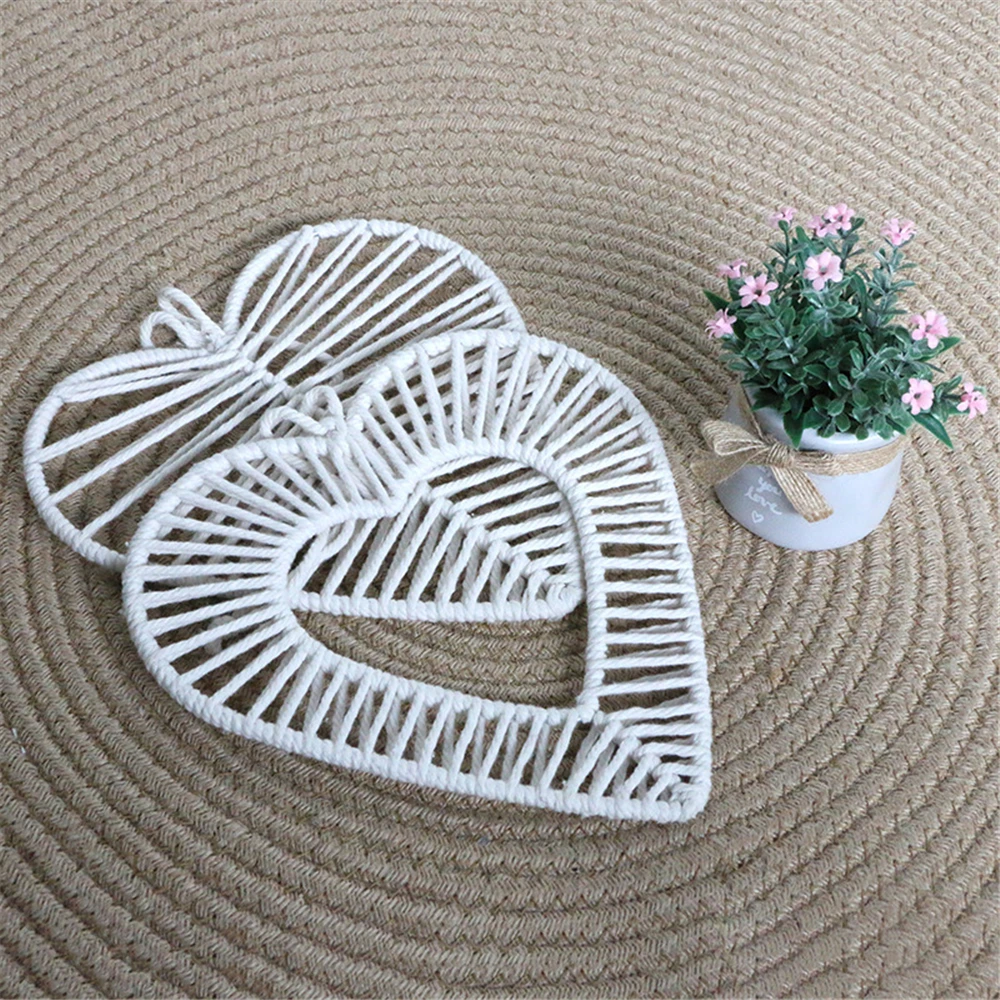 Heart Shaped Cotton Rope Handwoven Wall Hanging Ornaments Crafts Living Room Bedroom Decor Home Decoration Accessories
Heart Shaped Cotton Rope Handwoven Wall Hanging Ornaments Crafts Living Room Bedroom Decor Home Decoration Accessories