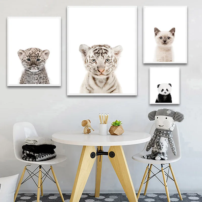 Nordic Canvas Oil Painting Art Wall Poster Modern Simple Cute Animal Kitten Tiger Picture Painting Home Decoration Bedroom Mural
Nordic Canvas Oil Painting Art Wall Poster Modern Simple Cute Animal Kitten Tiger Picture Painting Home Decoration Bedroom Mural