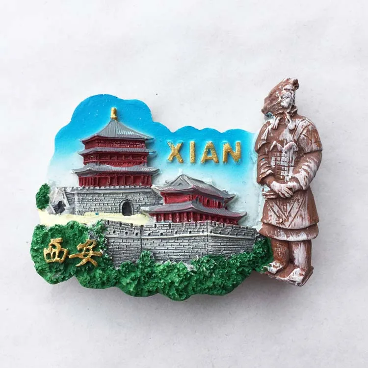 QIQIPP Xi 'an landmark Terracotta Warriors and Horses three-dimensional scenery tourist souvenirs magnetic refrigerator
QIQIPP Xi 'an landmark Terracotta Warriors and Horses three-dimensional scenery tourist souvenirs magnetic refrigerator