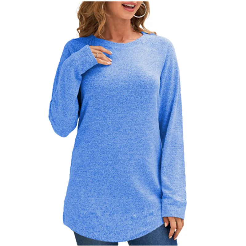 2022 New Spring Clothing Women's T shirts Long Sleeve O-Neck Solid Loose Casual Female Tees Shirts irregular Women Pullover Tops
2022 New Spring Clothing Women's T shirts Long Sleeve O-Neck Solid Loose Casual Female Tees Shirts irregular Women Pullover Tops