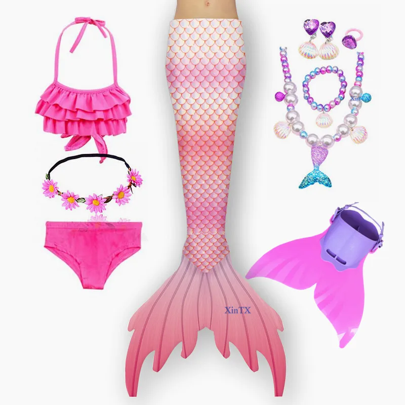 Pretty Girls Swimsuit Mermaid Tail Costume Children Fantasy Swimming Beach Bikin Swimwear Set Kids Swimming Dress 
Pretty Girls Swimsuit Mermaid Tail Costume Children Fantasy Swimming Beach Bikin Swimwear Set Kids Swimming Dress