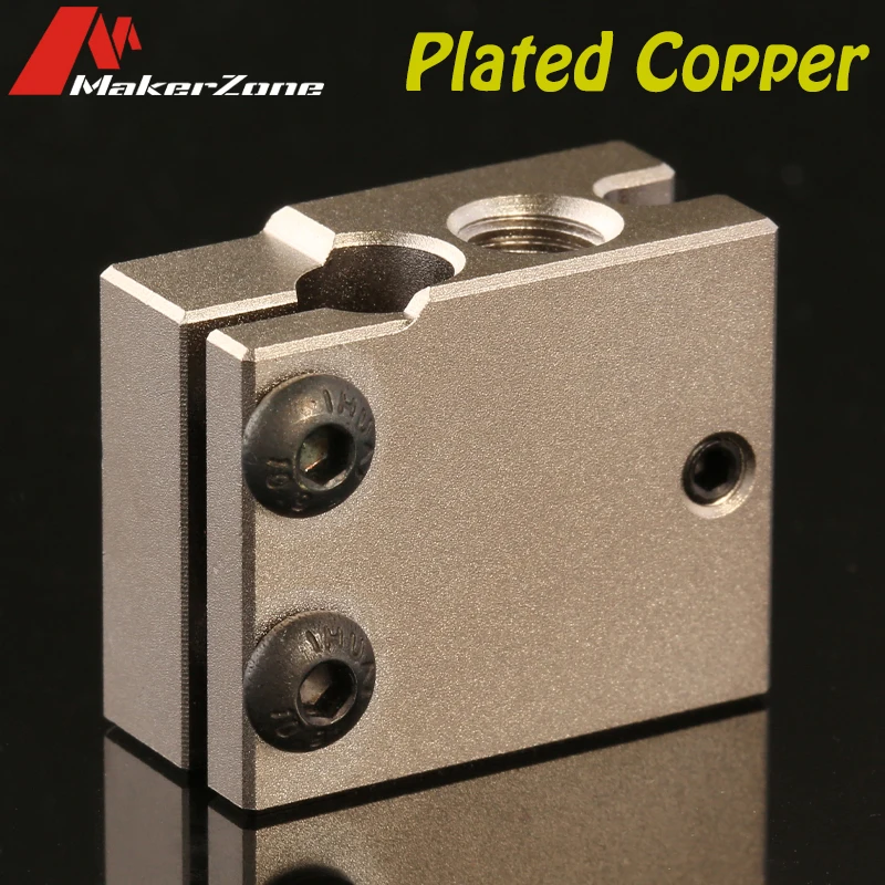 V6 Volcano Heated Block Aluminum/Plated Copper High Temperature Block For PT100 HT-100K E3d Hotend 3D Printer BMG Titan Extruder
V6 Volcano Heated Block Aluminum/Plated Copper High Temperature Block For PT100 HT-100K E3d Hotend 3D Printer BMG Titan Extruder