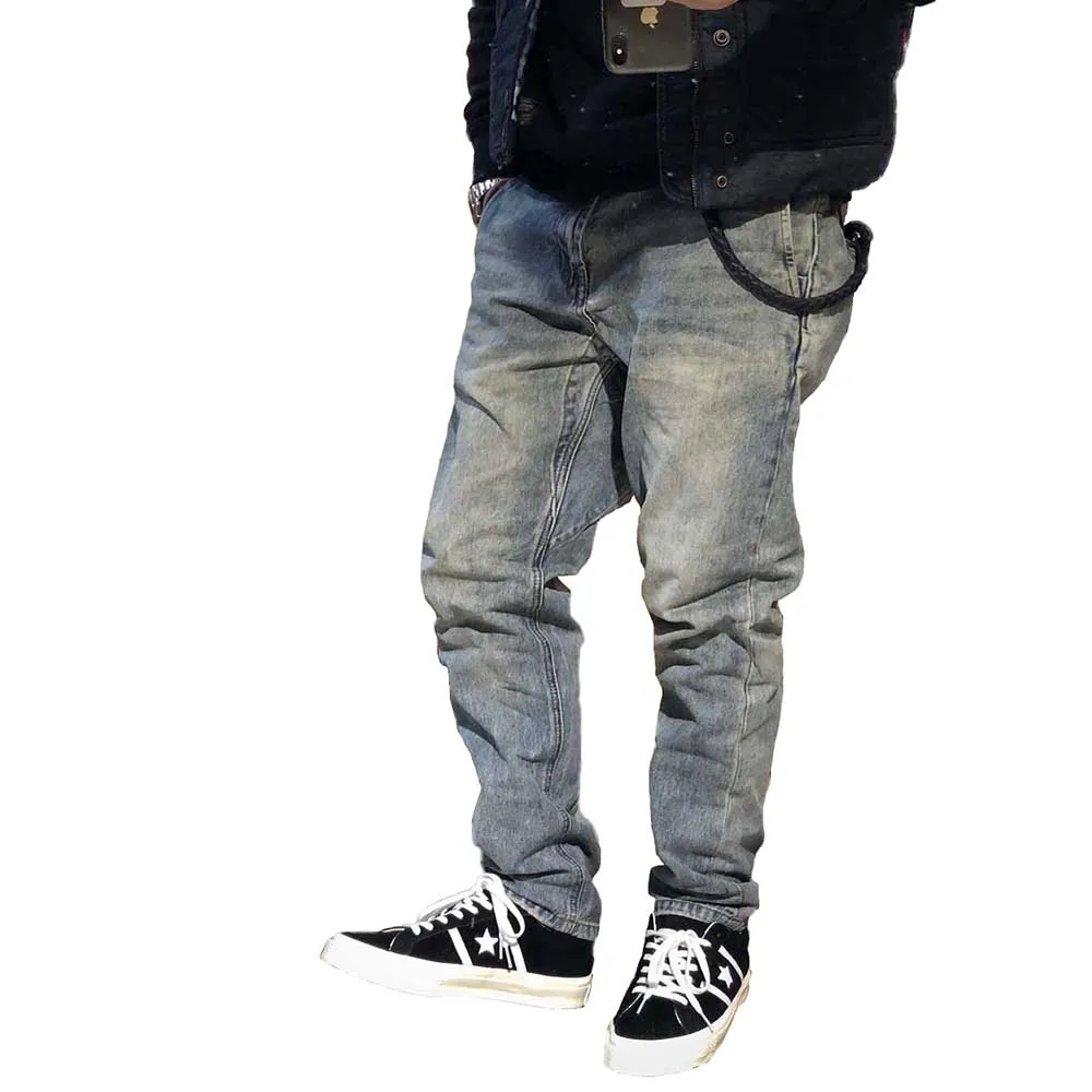 Men Pants Retro Jeans Denim Fabric Sand Washing Old Craftsmanship Vintage Texture Straight Slim Fit Trousers Streetwear Clothes
Men Pants Retro Jeans Denim Fabric Sand Washing Old Craftsmanship Vintage Texture Straight Slim Fit Trousers Streetwear Clothes