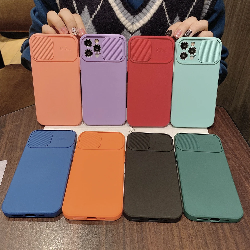 Case For Xiaomi Redmi Note 9 Pro Max 9S Cover POCO X3 PRO M3 Mi 10T Lite ens slider candy color 11 | Мобильные телефоны и