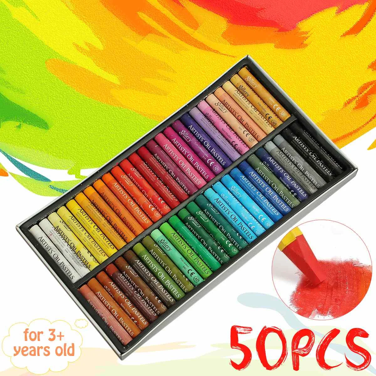 Painting Art Supplies Crayons 50 Colors Soft Oil Pastels For Drawing Set Children Waxes Kids Gift Oil Painting Stick Stationery
Painting Art Supplies Crayons 50 Colors Soft Oil Pastels For Drawing Set Children Waxes Kids Gift Oil Painting Stick Stationery