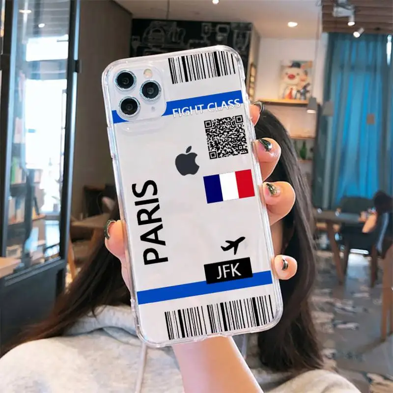 design Cute FIRST CLASS PLANE TICKET Phone Case Transparent soft For iphone 5 6 7 8 11 12 s c se plus mini x xs xr pro max
design Cute FIRST CLASS PLANE TICKET Phone Case Transparent soft For iphone 5 6 7 8 11 12 s c se plus mini x xs xr pro max