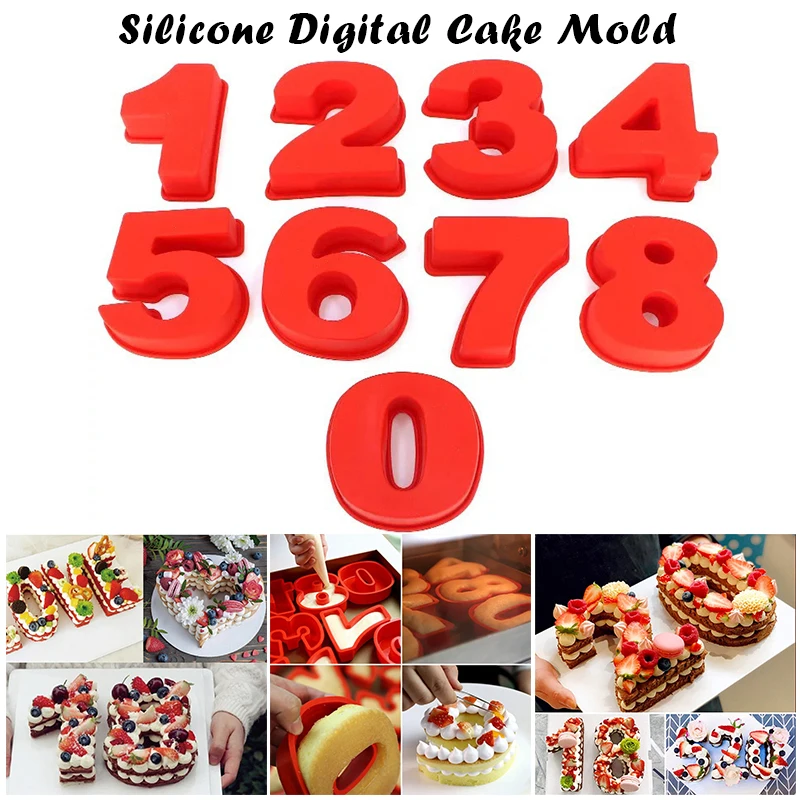 3D Numbers 0-8 Cake Silicone Molds Baking Pans Easy to Demold for Birthday and Anniversary @LS
3D Numbers 0-8 Cake Silicone Molds Baking Pans Easy to Demold for Birthday and Anniversary @LS