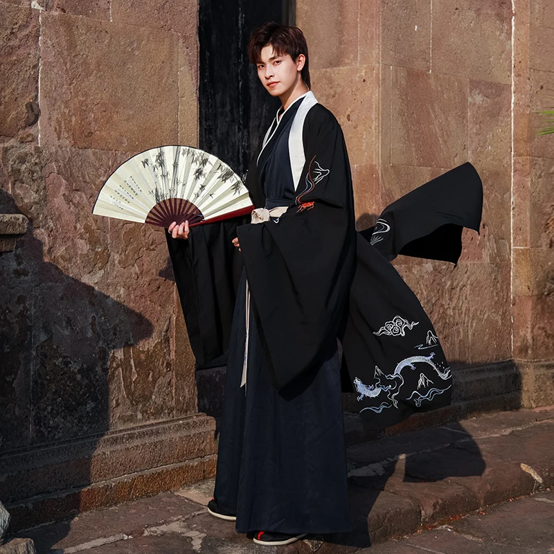 2020 Chinese Traditional Ancient Men Clothes Han/Tang Dynasty Men Costumes Folk Dance Stage Performance Clothing Black Hanfu
2020 Chinese Traditional Ancient Men Clothes Han/Tang Dynasty Men Costumes Folk Dance Stage Performance Clothing Black Hanfu
