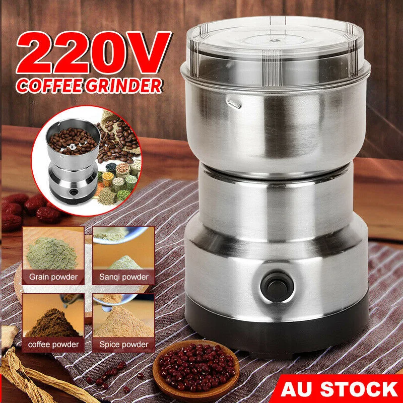 Electric Coffee Grinder Coffee Bean Grinder Coffee Beans Multifunctional Home Coffe Machine Grain Grinder Machine Kitchen Tool
Electric Coffee Grinder Coffee Bean Grinder Coffee Beans Multifunctional Home Coffe Machine Grain Grinder Machine Kitchen Tool