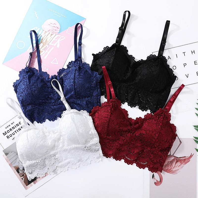 Lace Brassiere Female Add Pad Wireless Bra High Quality Adjustable Straps Bralette Crop Top Floral Bra Lace Insert Free Shipping
Lace Brassiere Female Add Pad Wireless Bra High Quality Adjustable Straps Bralette Crop Top Floral Bra Lace Insert Free Shipping