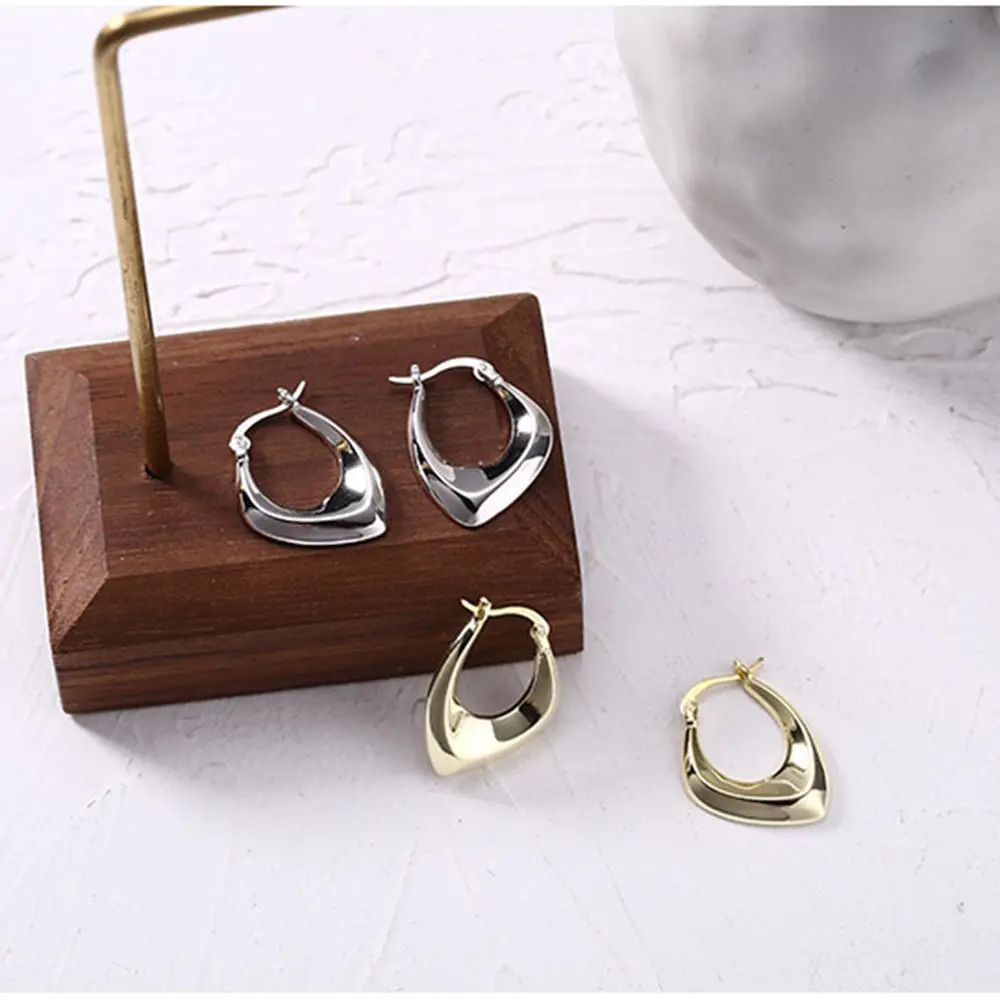 Charm Gift Fashion Jewelry Gold Silver Irregular 925 Sterling Metall Earrings Geometric Earrings Trendy
Charm Gift Fashion Jewelry Gold Silver Irregular 925 Sterling Metall Earrings Geometric Earrings Trendy