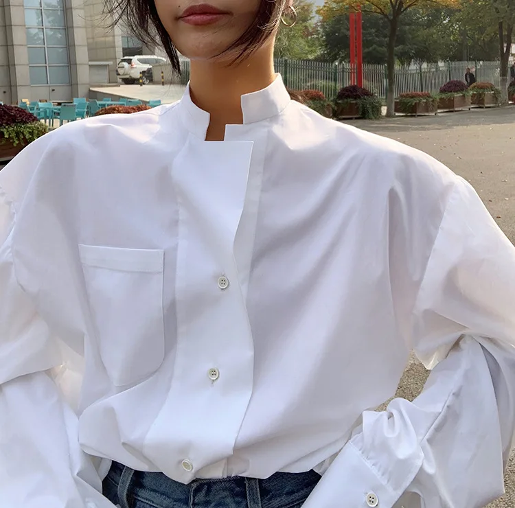 Autumn and Spring New 2020 Shirts Women Solid Color Wild Casaul Ladies Blouses and Tops Fashion Cotton Women Clothing U693
Autumn and Spring New 2020 Shirts Women Solid Color Wild Casaul Ladies Blouses and Tops Fashion Cotton Women Clothing U693