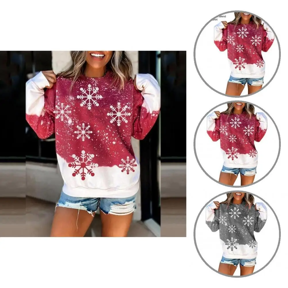 Trendy Xmas Pullover Stretchy Women Sweatshirt Snowflake Print Women Christmas Sweatshirt
Trendy Xmas Pullover Stretchy Women Sweatshirt Snowflake Print Women Christmas Sweatshirt