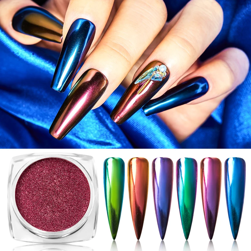 1 Box Chameleon Mirror Nail Powder UV Gel Polish Nail Art Dust Metallic Chrome Pigment Glitter Effect Nail Decoration Manicure
1 Box Chameleon Mirror Nail Powder UV Gel Polish Nail Art Dust Metallic Chrome Pigment Glitter Effect Nail Decoration Manicure